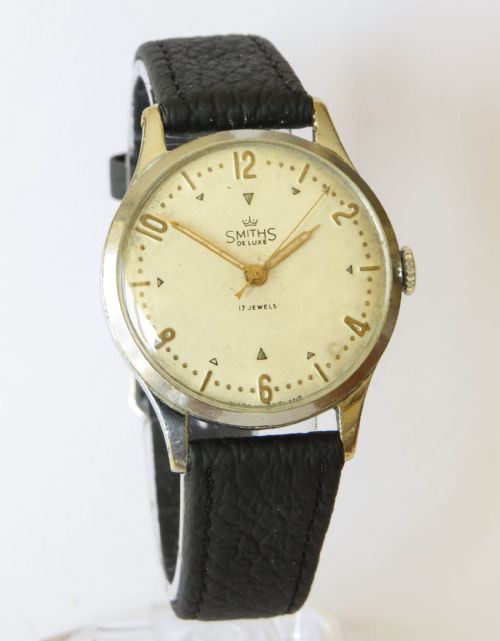 GENTS 1950S SMITHS DELUXE WRIST WATCH MODEL A258 - ADDITIONAL PHOTO 1