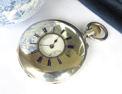 Antique Silver Half Hunter Pocket Watch, Arbroath