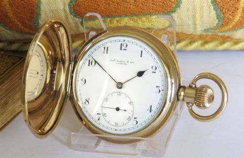 Antique Thomas Russell Gallet Full Hunter Pocket Watch