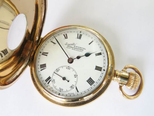 1930S HALF HUNTER POCKET WATCH FOLKESTONE FISHERMEN - ADDITIONAL PHOTO 2