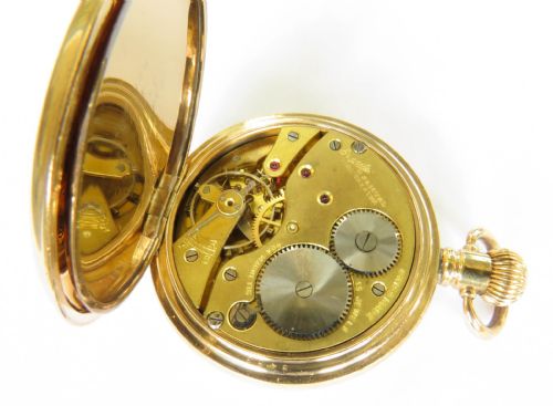 1930S HALF HUNTER POCKET WATCH FOLKESTONE FISHERMEN - ADDITIONAL PHOTO 5