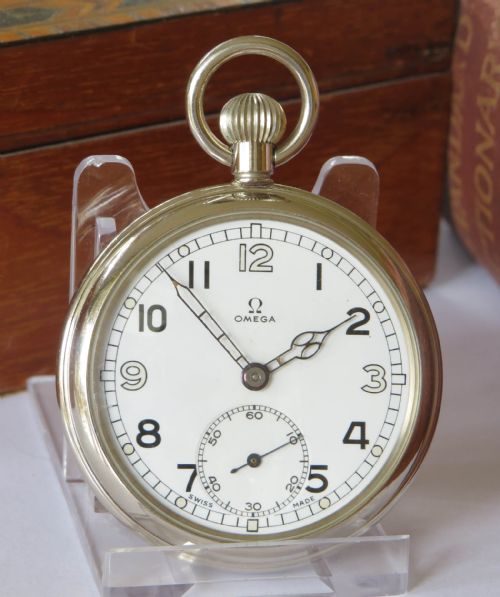 fig 1. WW2 Omega military pocket watch, 1943