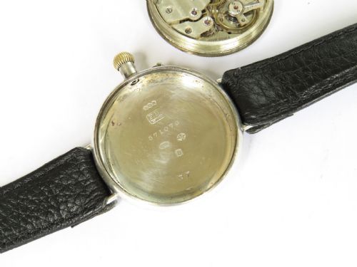 fig 2. Antique silver Borgel cased trench watch with history