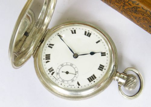 fig 2. Antique silver Rolex full hunter pocket watch