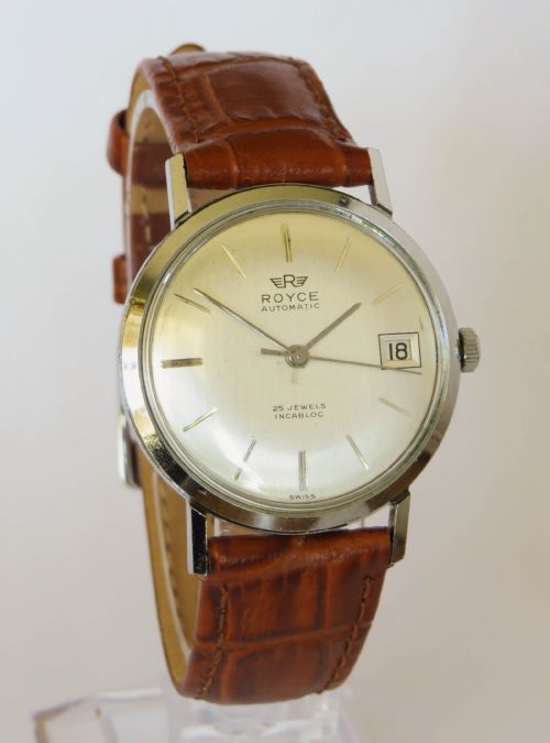 fig 1. Gents 1960s Royce automatic wrist watch