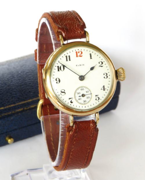 fig 1. Mid-size Elgin wrist watch, 1921