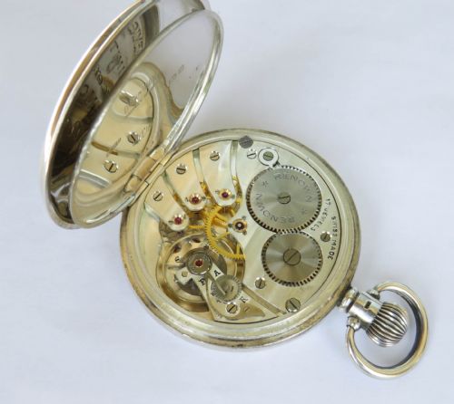 1940S SILVER BRAVINGTONS RENOWN POCKET WATCH - ADDITIONAL PHOTO 4