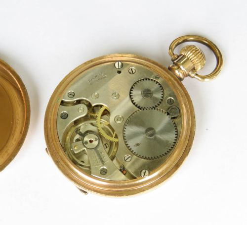 ANTIQUE 1920S HALF HUNTER POCKET WATCH - ADDITIONAL PHOTO 3