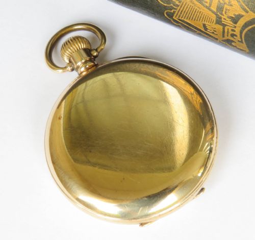 ANTIQUE 1920S HALF HUNTER POCKET WATCH - ADDITIONAL PHOTO 4