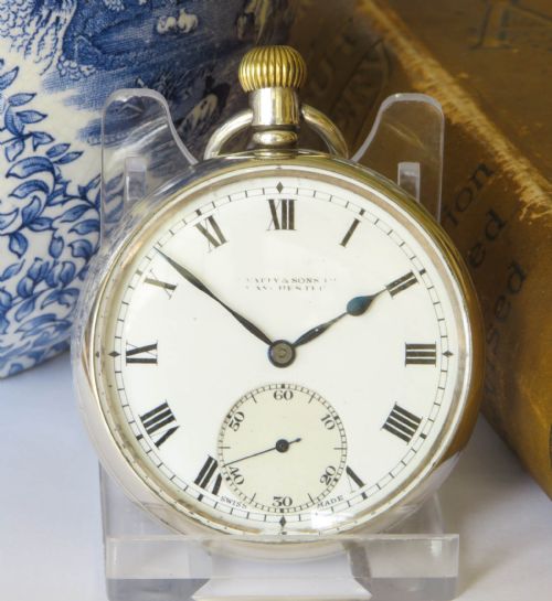 VERTEX SILVER POCKET WATCH 1930 - ADDITIONAL PHOTO 1