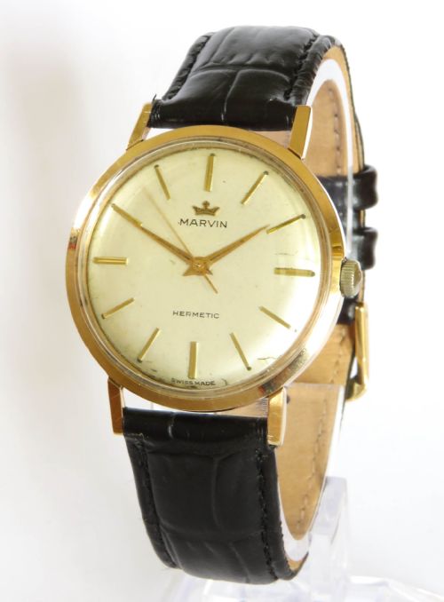 GENTS 1960S MARVIN HERMETIC WRIST WATCH
