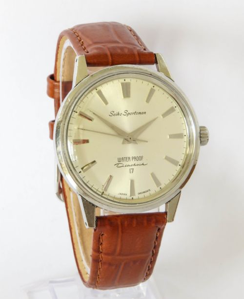 GENTS 1960S SEIKO SPORTSMAN DIASHOCK WRIST WATCH - ADDITIONAL PHOTO 1