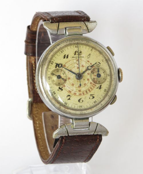 GENTS 1930S AVIATORS HAHN LANDERON CHRONOGRAPH WRIST WATCH - ADDITIONAL PHOTO 1
