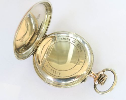 ANTIQUE SILVER POCKET WATCH C1900 - ADDITIONAL PHOTO 2