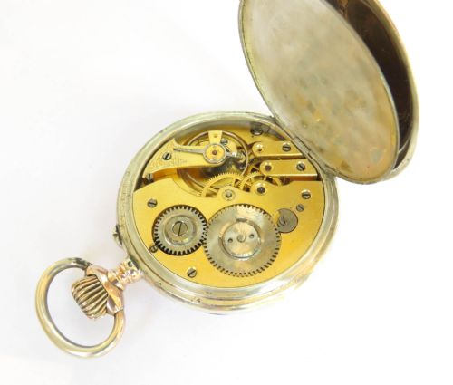 ANTIQUE SILVER POCKET WATCH C1900 - ADDITIONAL PHOTO 3