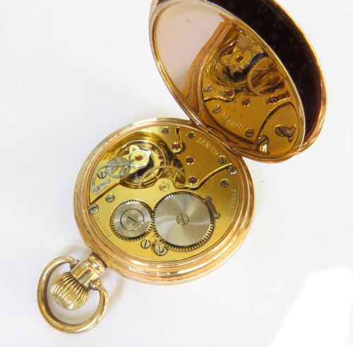 ANTIQUE ZENITH POCKET WATCH 1927 - ADDITIONAL PHOTO 2