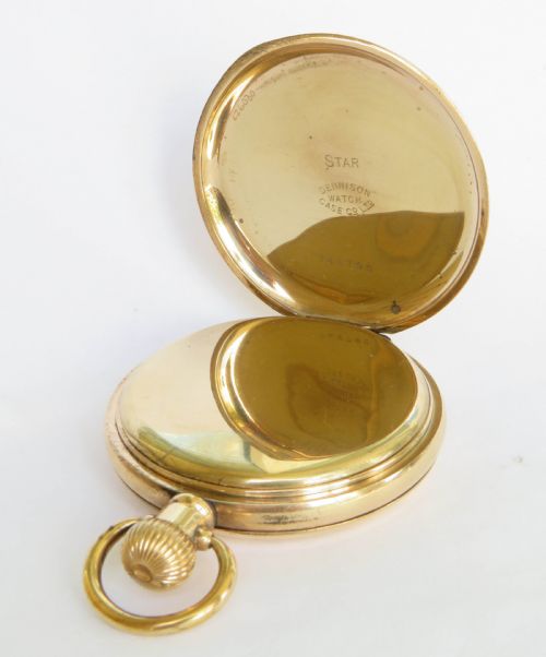 ANTIQUE URANIA FULL HUNTER POCKET WATCH - ADDITIONAL PHOTO 2