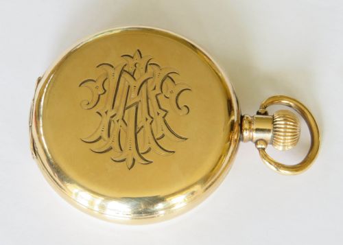 ANTIQUE URANIA FULL HUNTER POCKET WATCH - ADDITIONAL PHOTO 4