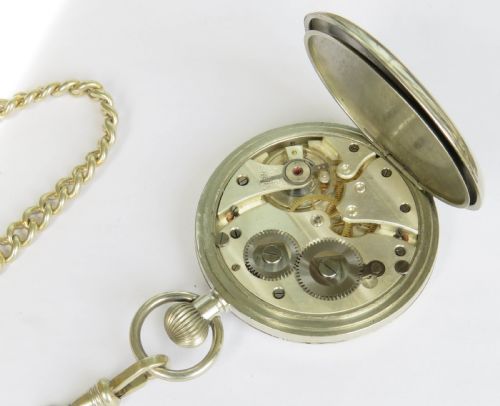 ANTIQUE POCKET WATCH AND CHAIN - ADDITIONAL PHOTO 4