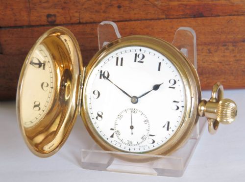 ANTIQUE CYMA FULL HUNTER POCKET WATCH