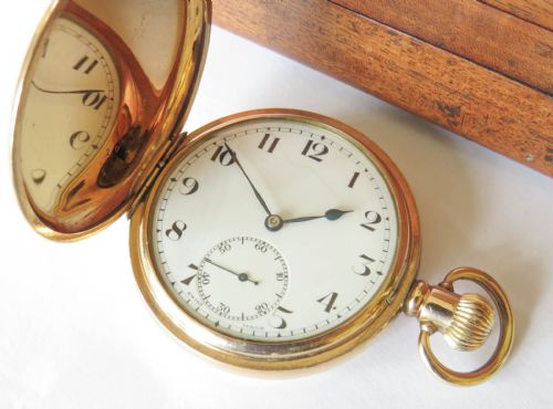ANTIQUE CYMA FULL HUNTER POCKET WATCH - ADDITIONAL PHOTO 1