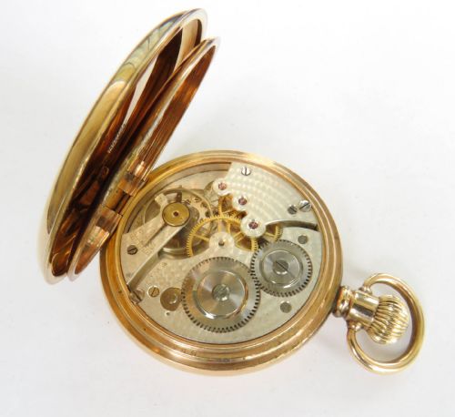 ANTIQUE CYMA FULL HUNTER POCKET WATCH - ADDITIONAL PHOTO 3