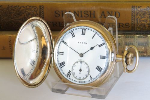 Elgin Full Hunter Pocket Watch, 1915