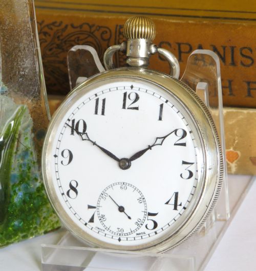 Antique Silver Pocket Watch, 1925