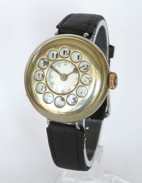 Rare Ww1 Gents Large Trench Watch with Shrapnel Guard