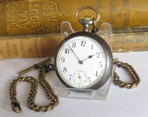 Antique Omega Pocket Watch and Chain