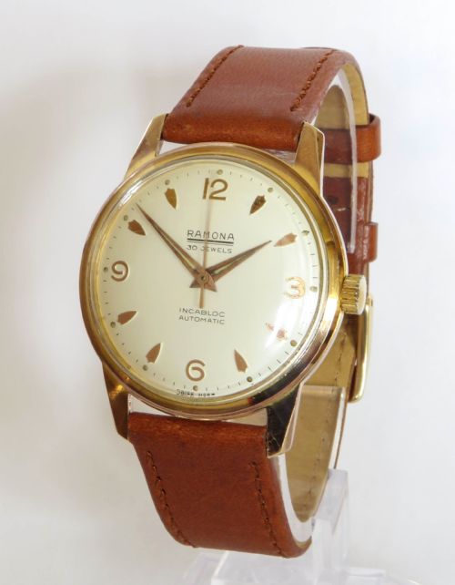 Gents 1950s Ramona Automatic Wrist Watch, Super Condition