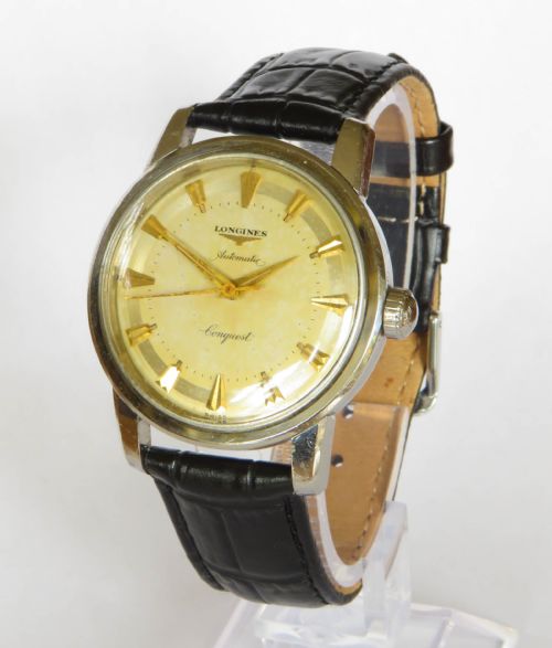 Gents Longines Conquest Automatic Wrist Watch, 1957