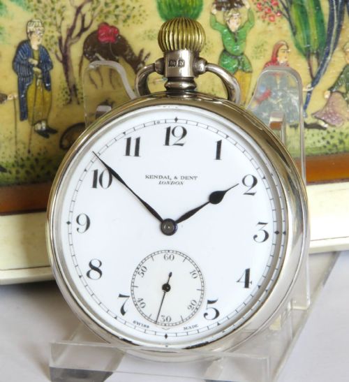 1930s silver Kendal & Dent pocket watch