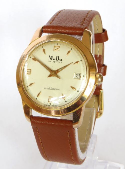 Gents 1950s Mudu Doublematic Wrist Watch