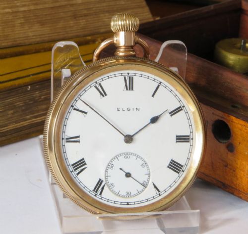 fig 1. Antique Elgin pocket watch, 1921