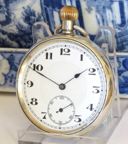 Antique Silver Nimra Pocket Watch, 1919
