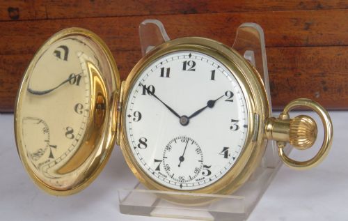 1930s Record Full Hunter Pocket Watch