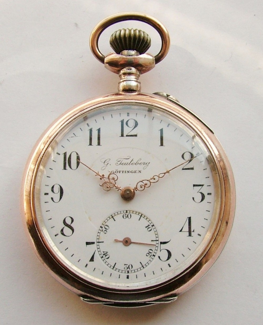1920s G Teuteberg Gottingen silver pocket watch