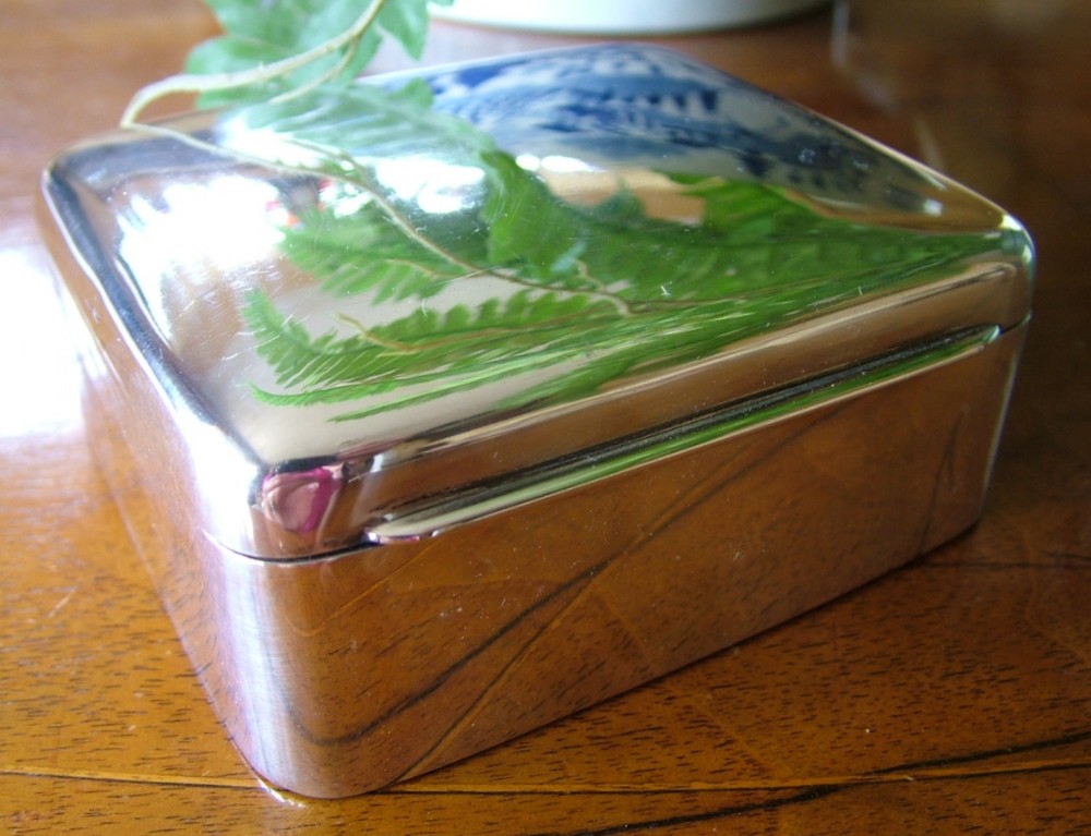Antique silver box, 1900, Cohen & Charles