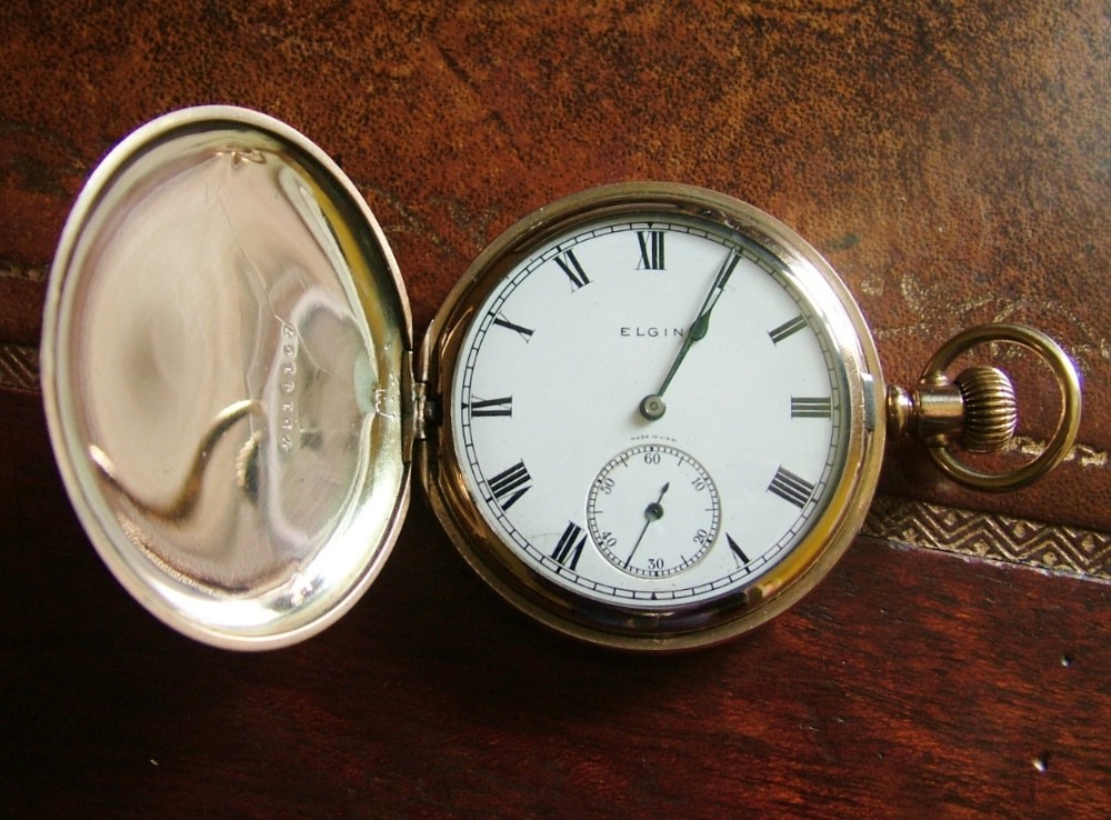 1924 Elgin full hunter pocket watch