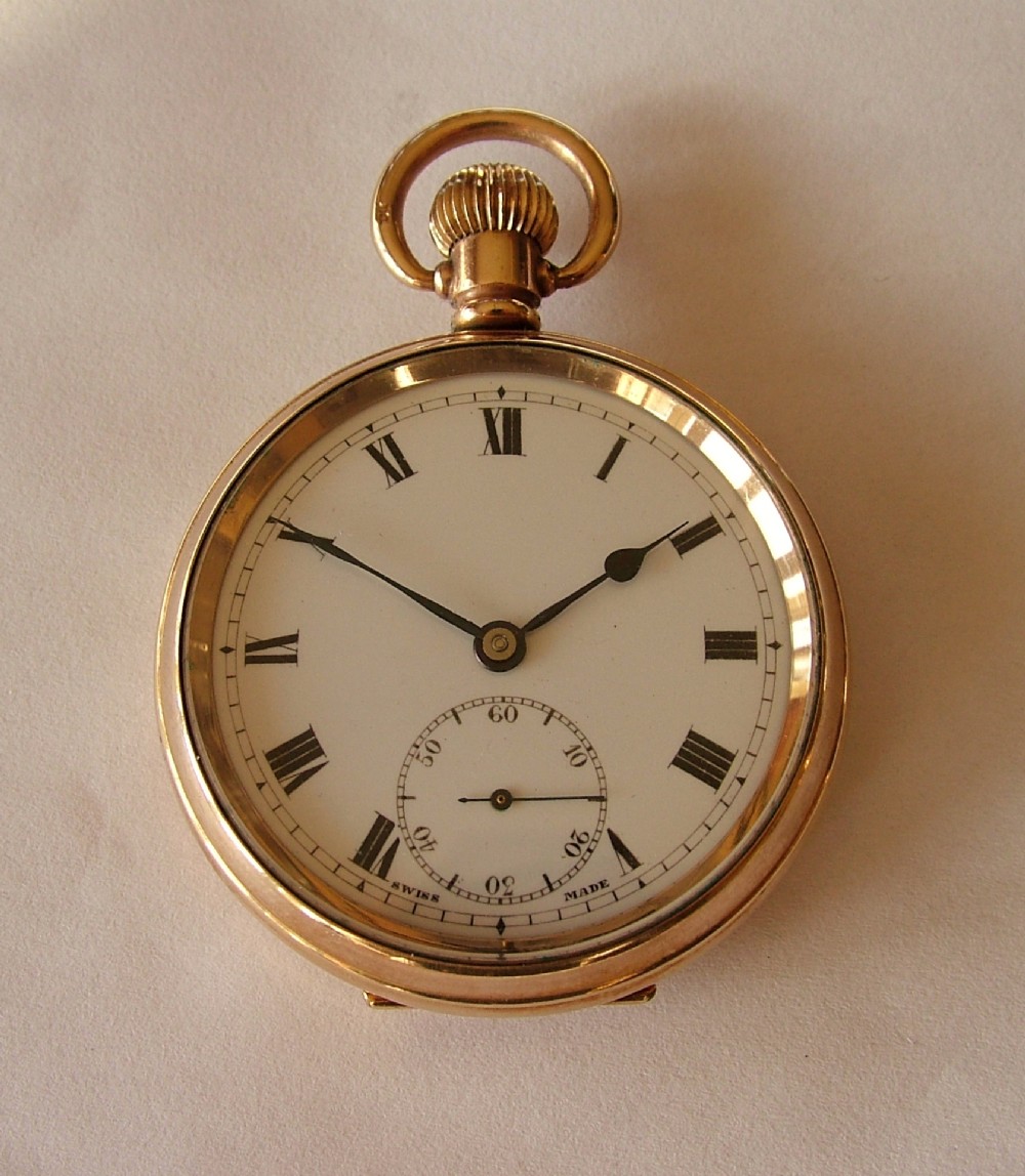 Vintage 1920s Ingomar gold plated pocket watch