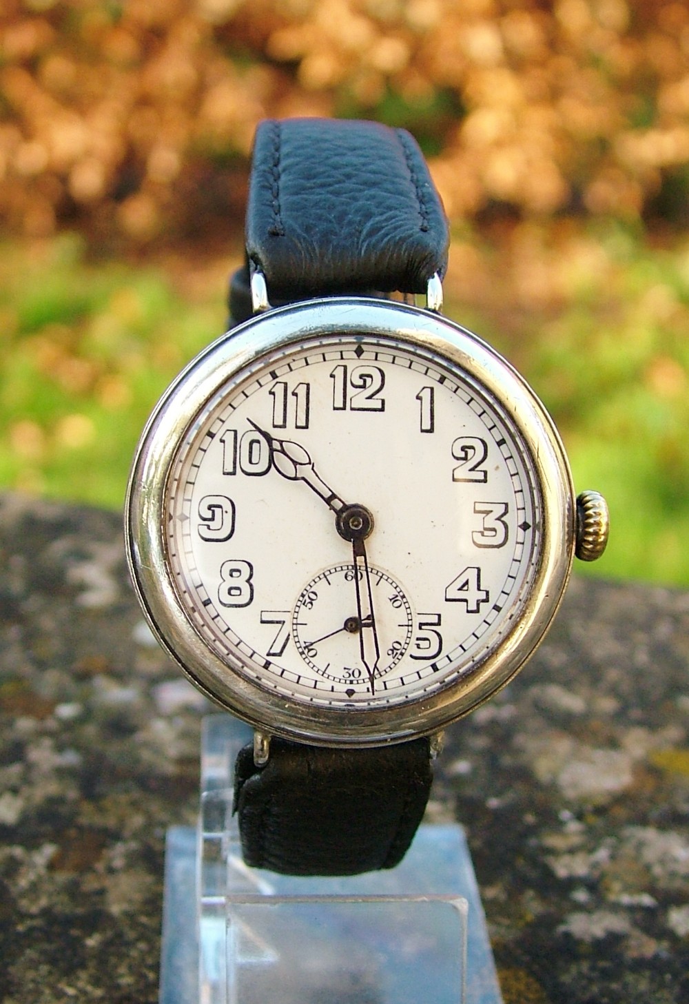 Gents silver trench watch, WW1, 1915