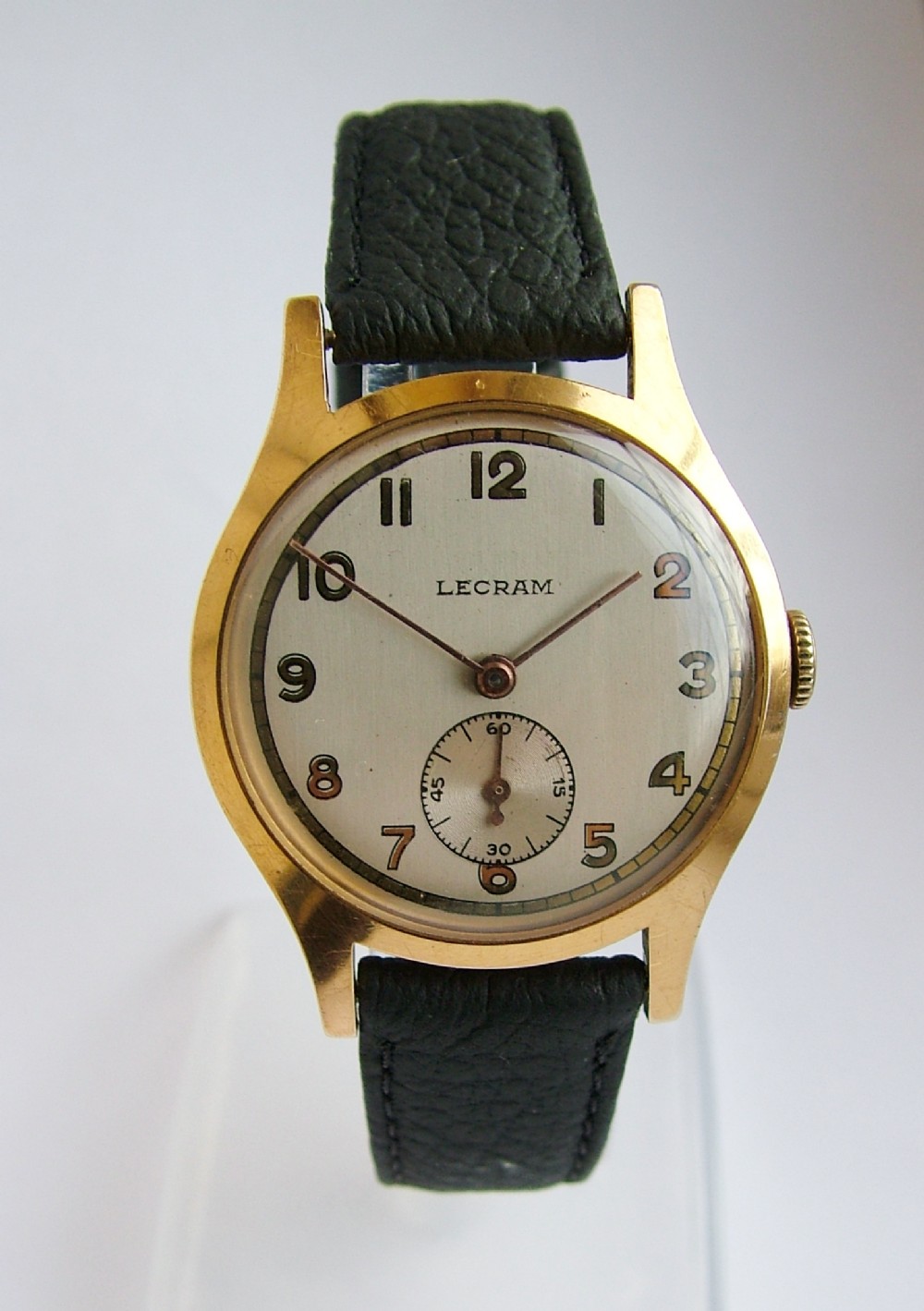 Gents 1950s Lecram hand winding wrist watch