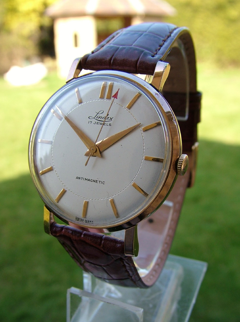 Gents 1950s Lindex hand winding wrist watch