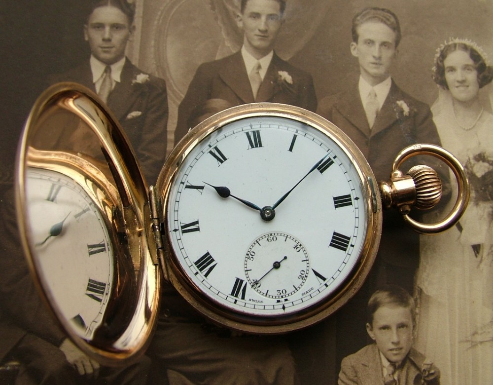 Antique Tacy full hunter pocket watch