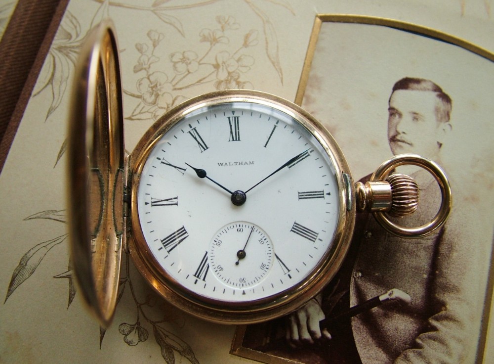 1901 Waltham full hunter pocket watch