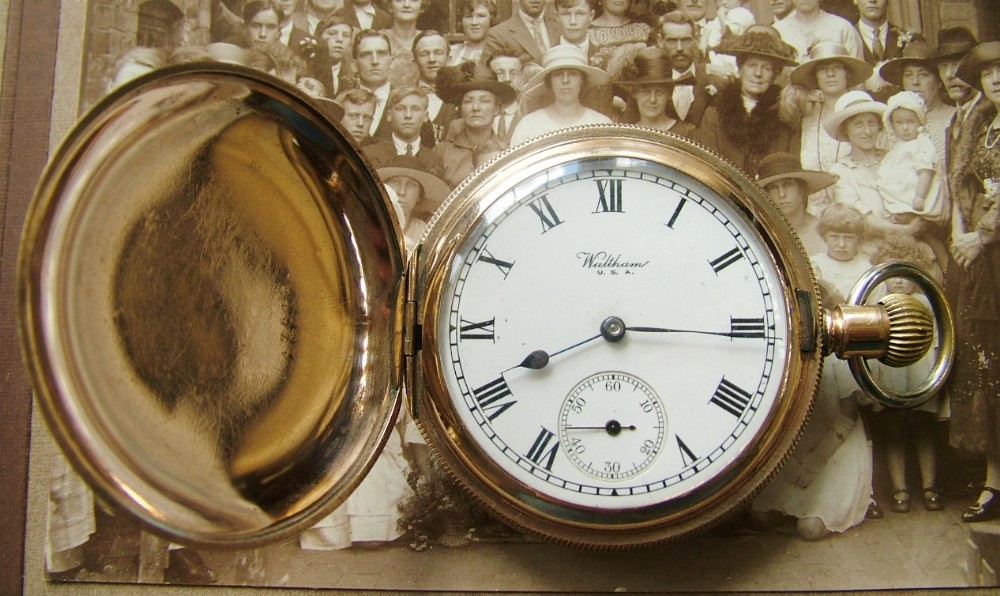 1920s Waltham full hunter pocket watch
