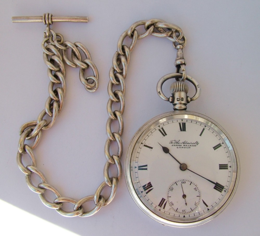 1920s silver pocket watch, James Walker of London