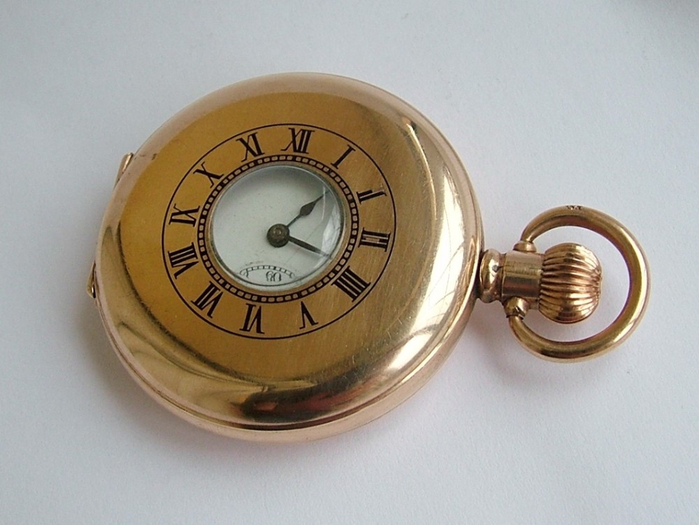 1920s La Tavannes half hunter pocket watch