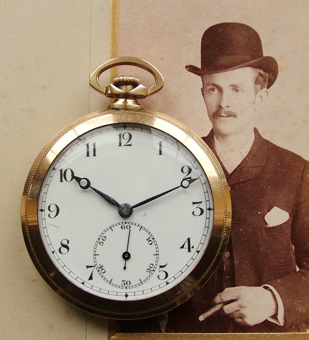 A vintage 1930s Elbico pocket watch